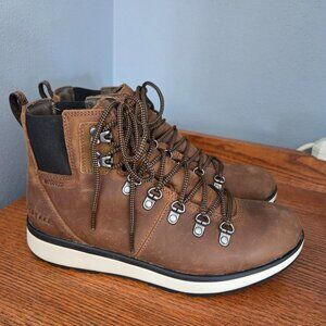 Forsake Davos High Brown Leather Boot Size 8.5 Mens
